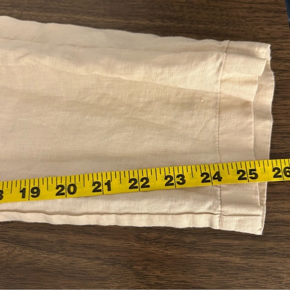 Guess linen cropped Cream Pants S - Picture 11 of 12